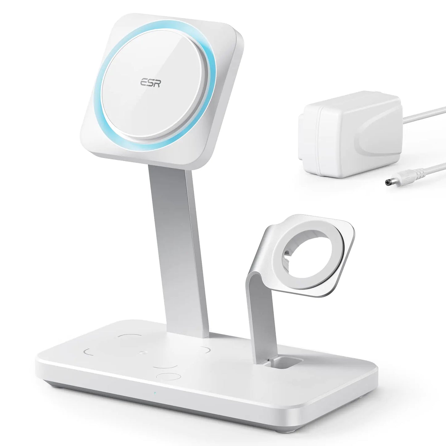 ESR for MagSafe Charger Stand (HaloLock) 3-in-1 for MagSafe Charging Station Magnetic Wireless Charger for iPhone 15/14/13/12 Series AirPods Pro/3/2 Phone-Cooling Fast Charging